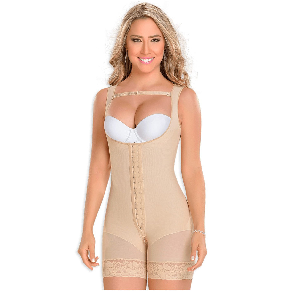 Fajas MYD 0065 Mid Thigh Bodysuit Shaper for Women