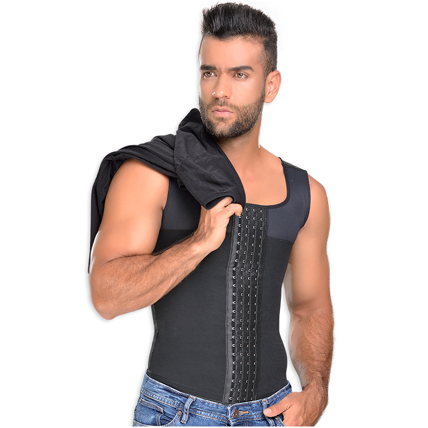 Fajas MYD 0060 Compression Vest Shirt Body Shaper for Men /  Daily Use