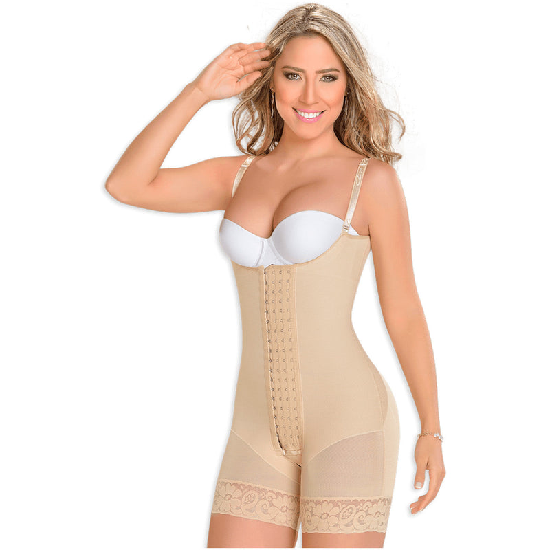 Fajas MYD 0083 Mid Thigh Bodysuit Body Shaper for Women