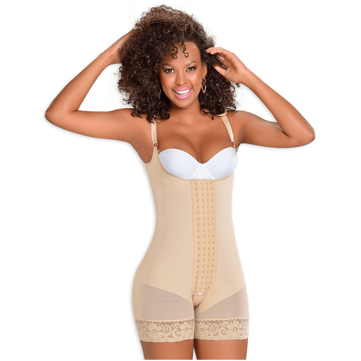 Fajas MYD 0083 Mid Thigh Bodysuit Body Shaper for Women