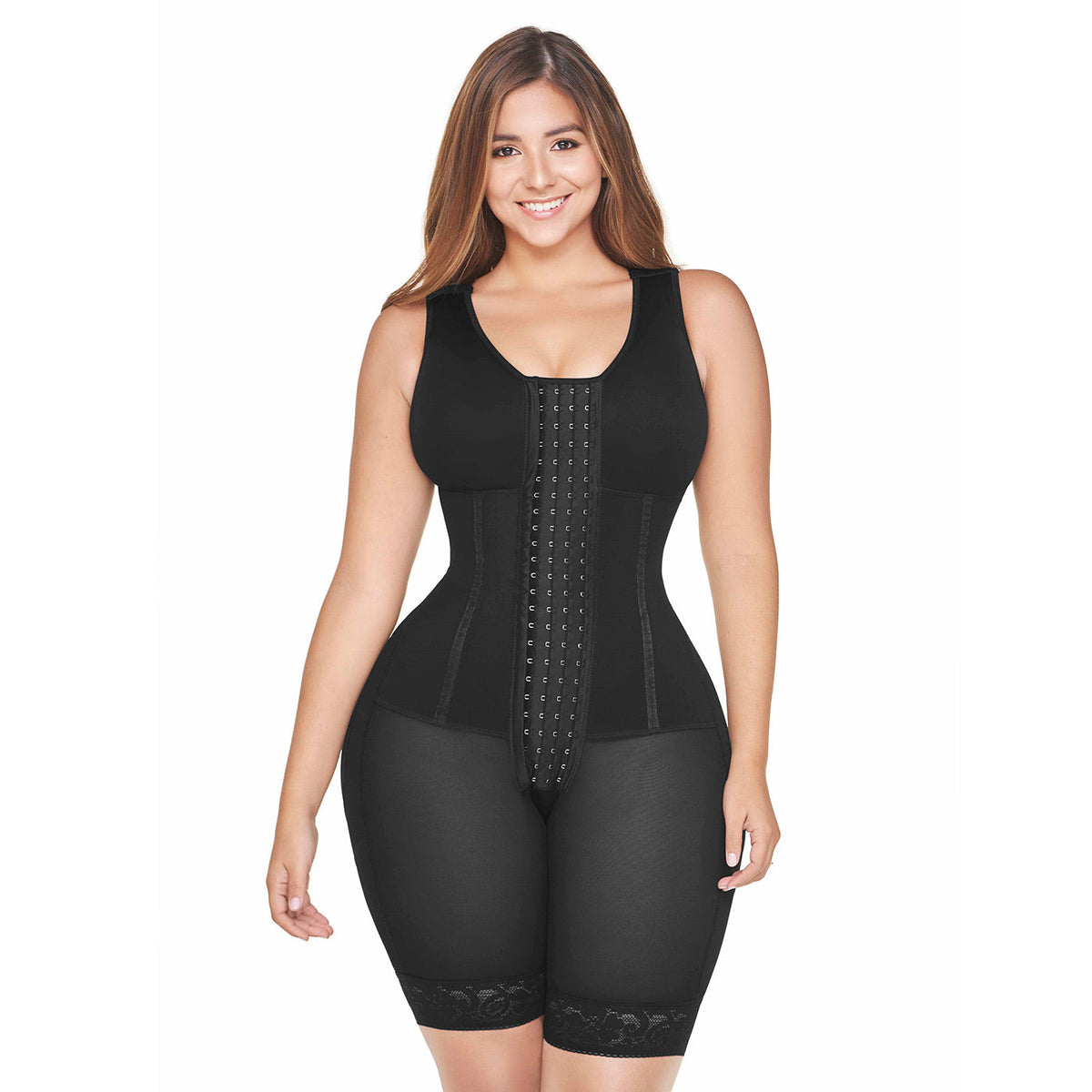 Fajas MariaE RA001 Mid Thigh Daily Use Bodysuit Butt Lifter Shaper  Powernet