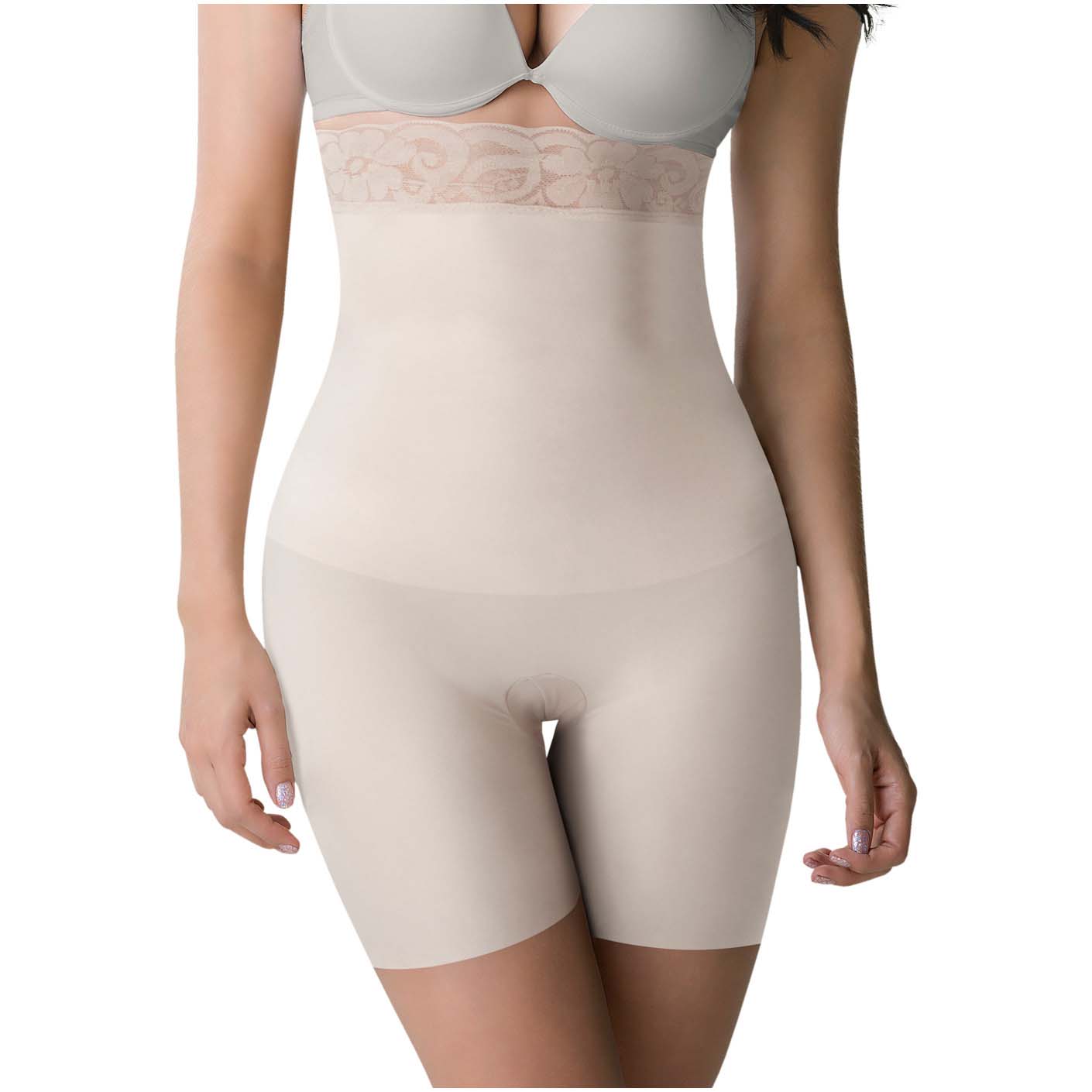 ROMANZA 2050 High Waisted Shorts for Women | Butt Lifter Body Shaper