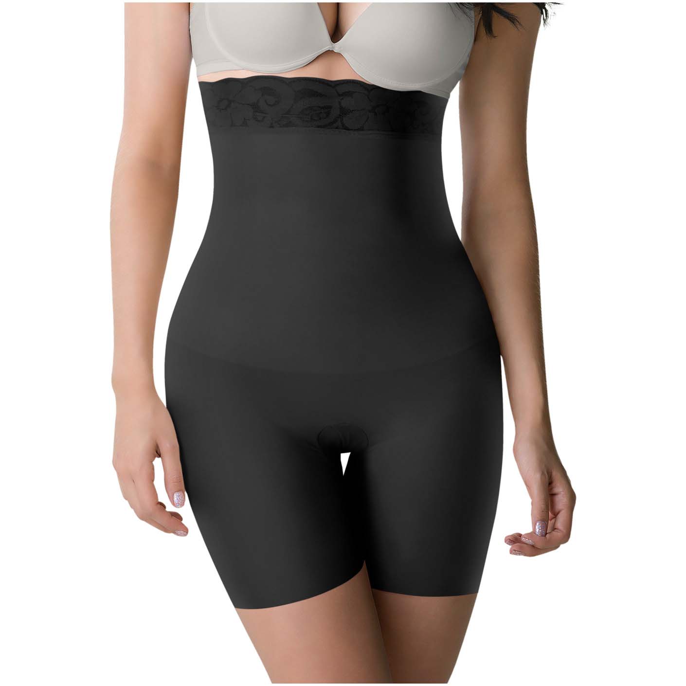 ROMANZA 2050 High Waisted Shorts for Women | Butt Lifter Body Shaper