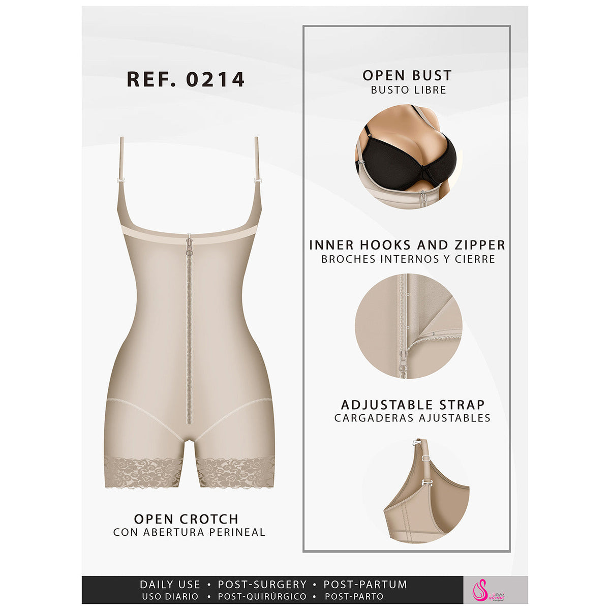 Daily Use Dress Nightout Open bust design, Flat seams & Bodysuit desig –  Shapes Secrets Fajas