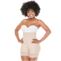 Fajas Salome 0218 Girdle High-Waist Shorts |Daily Use Body Shaper with Butt Lift & Tummy Control