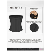 Fajas Salome 0315-1 | Waist Cincher Trainer for Women | Colombian Body Shaper for Daily Use