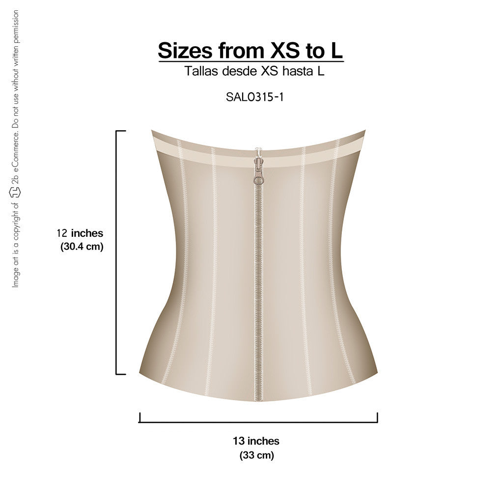 Fajas Salome 0315-1 | Waist Cincher Trainer for Women | Colombian Body Shaper for Daily Use