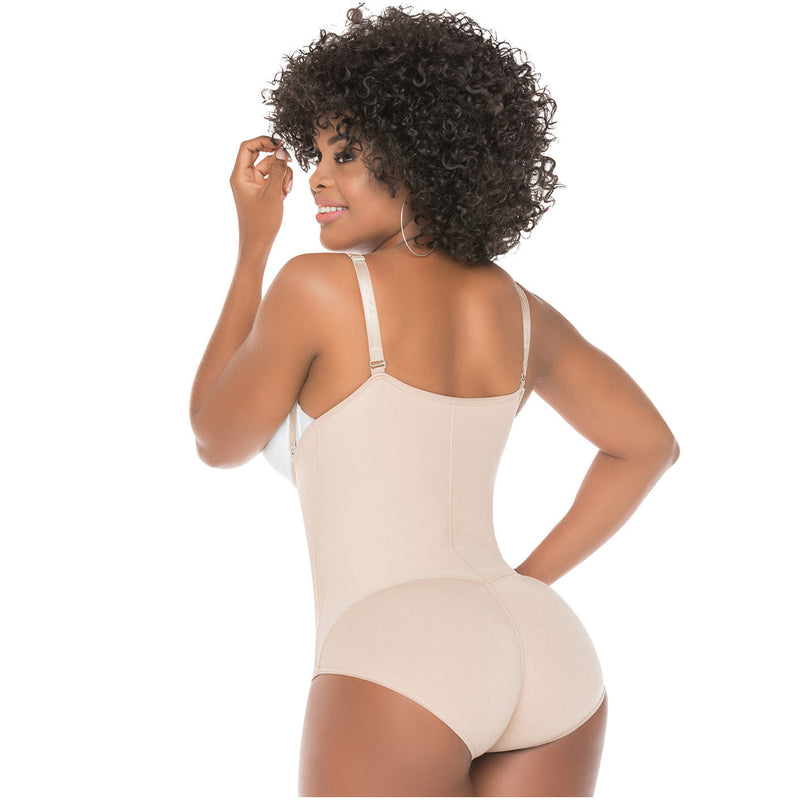Fajas Salome 0418 | Strapless Butt Lifter Panty Bodysuit | Open-Bust Tummy Control Shapewear for Women