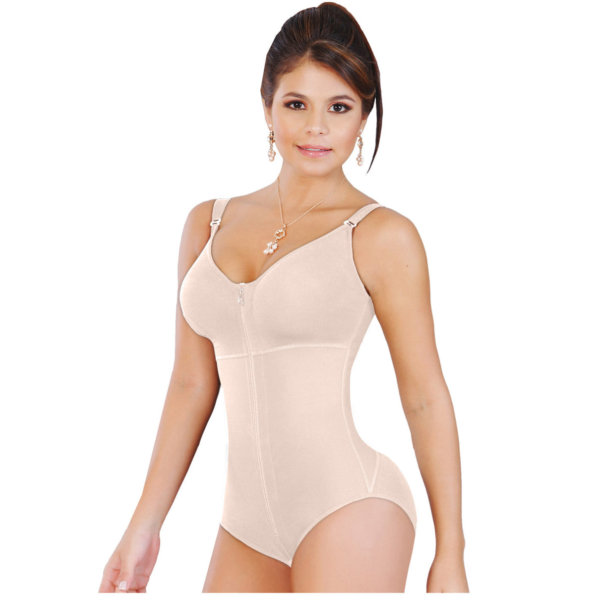 Fajas Salome 0420 | Hiphugger Body Shaper with Bra | Butt Lifter Tummy Control Shapewear