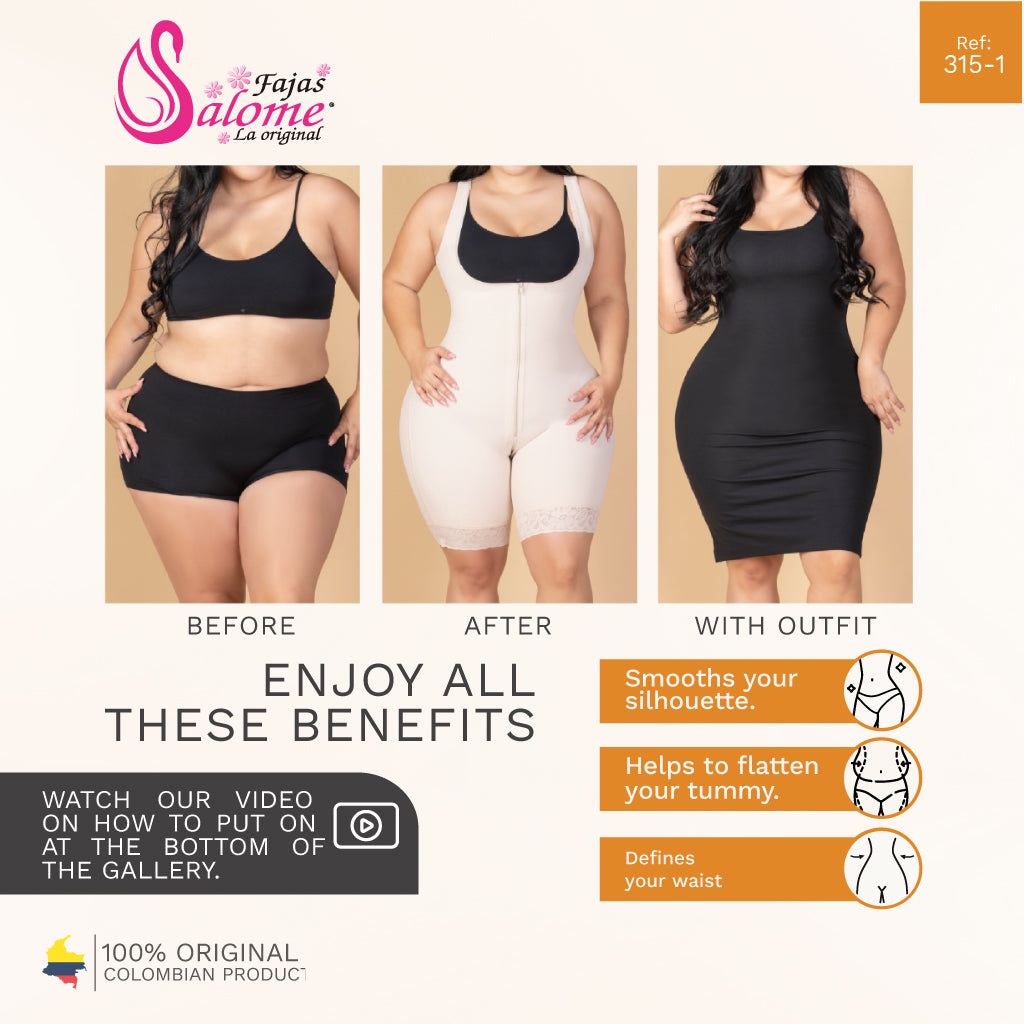 Fajas Salome 0315-1 | Waist Cincher Trainer for Women | Colombian Body Shaper for Daily Use