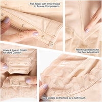 Fajas Salome 0412 | Strapless Butt Lifting Shapewear Girdle for Dresses | Daily Use Body Shaper - Pal Negocio