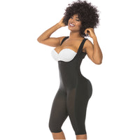 Fajas Salome 0518 | Stage 1 Post Surgery Bodysuit | Knee Length Full Body Shaper for Women | Powernet - Pal Negocio