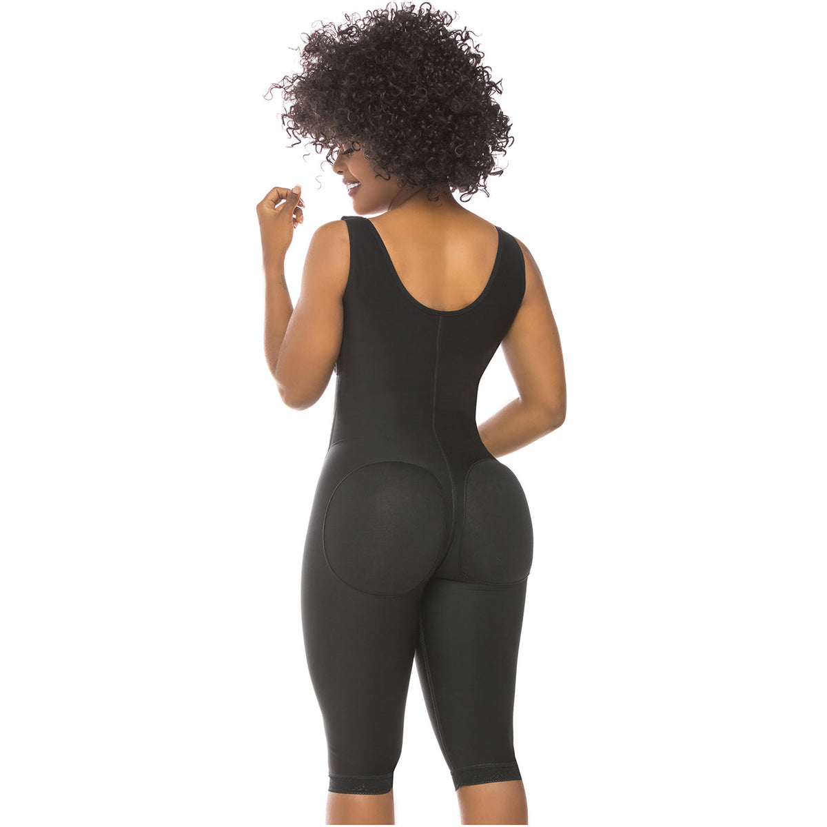 Fajas Salome 0518 | Stage 1 Post Surgery Bodysuit | Knee Length Full Body Shaper for Women | Powernet - Pal Negocio