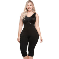 SONRYSE 010 | Colombian Shapewear Knee Lenght with Built-in bra & High Back | Post Surgery and Postpartum Use