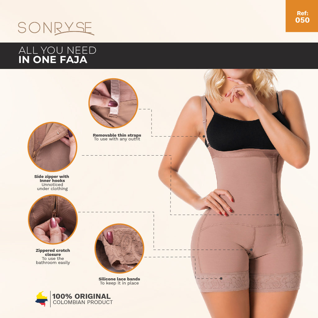 SONRYSE 050ZL Fajas Colombianas Postpartum Stage 2 Lipo Compression Garment | Daily Use