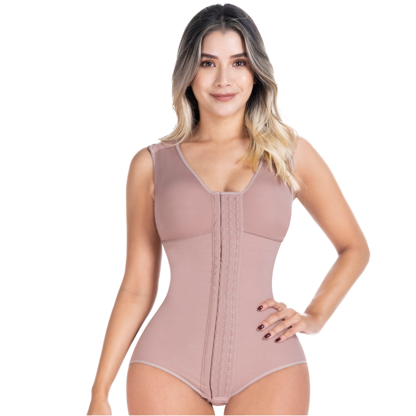 SONRYSE 056BF Panty Bodysuit Shapewear with Built-in Bra