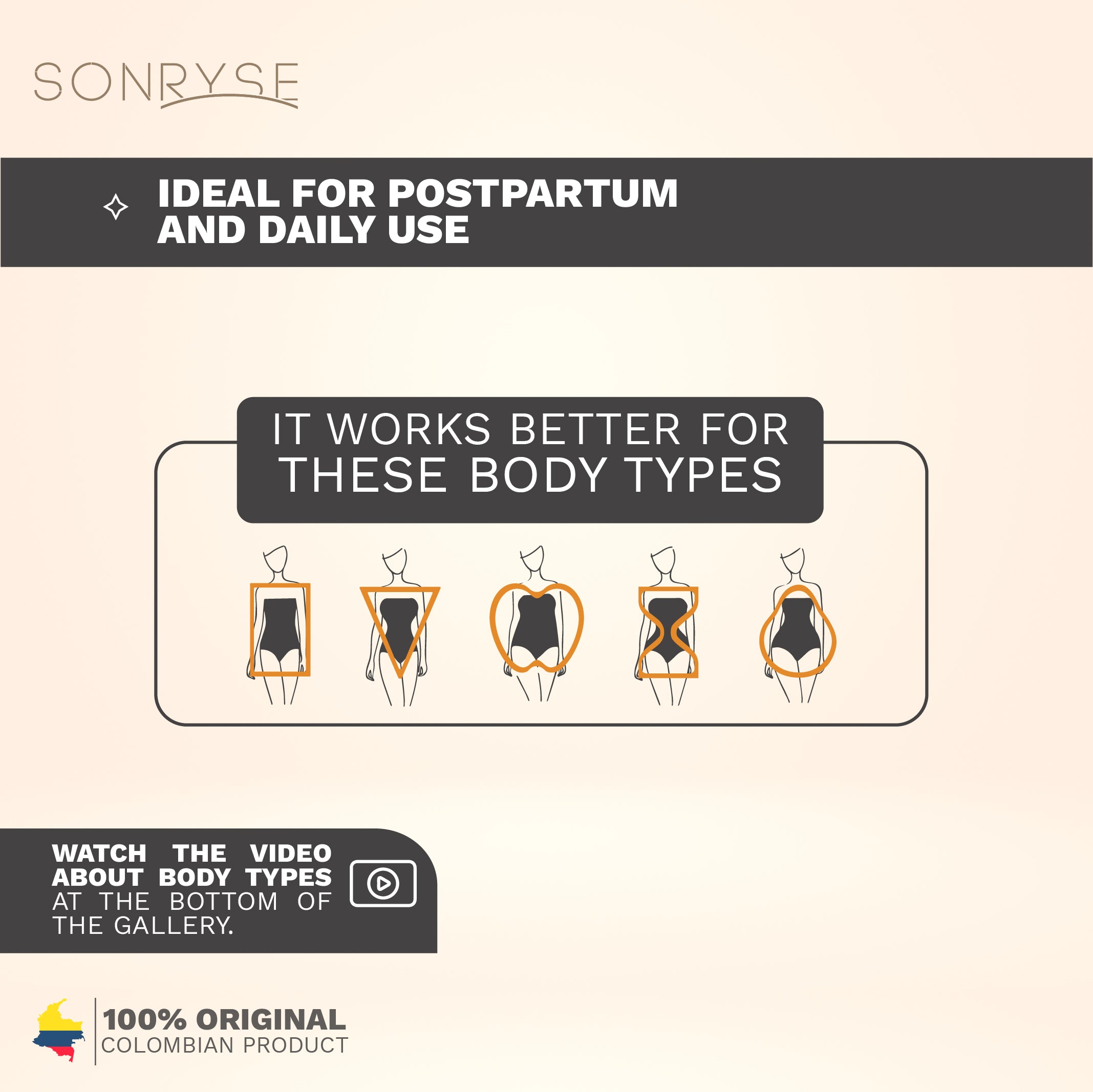SONRYSE 071BF | Fajas Colombianas Butt Lifting with Tummy Control Shapewear Shorts