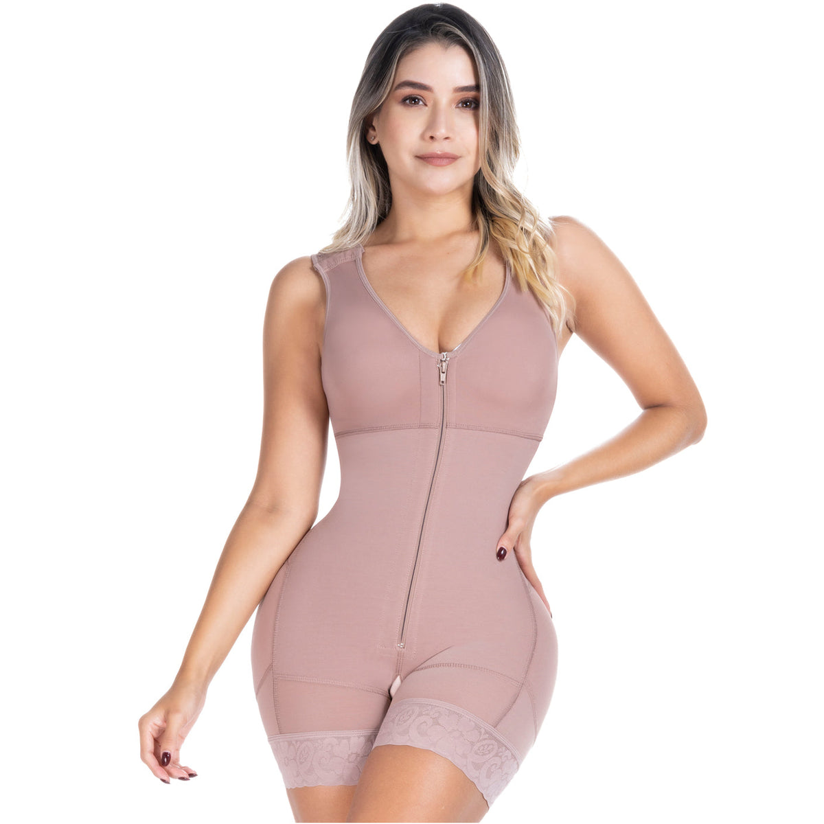 SONRYSE 085ZF | Bodysuit Shapewear with Built-in Bra | Postpartum, Post Surgery, First Stage Use