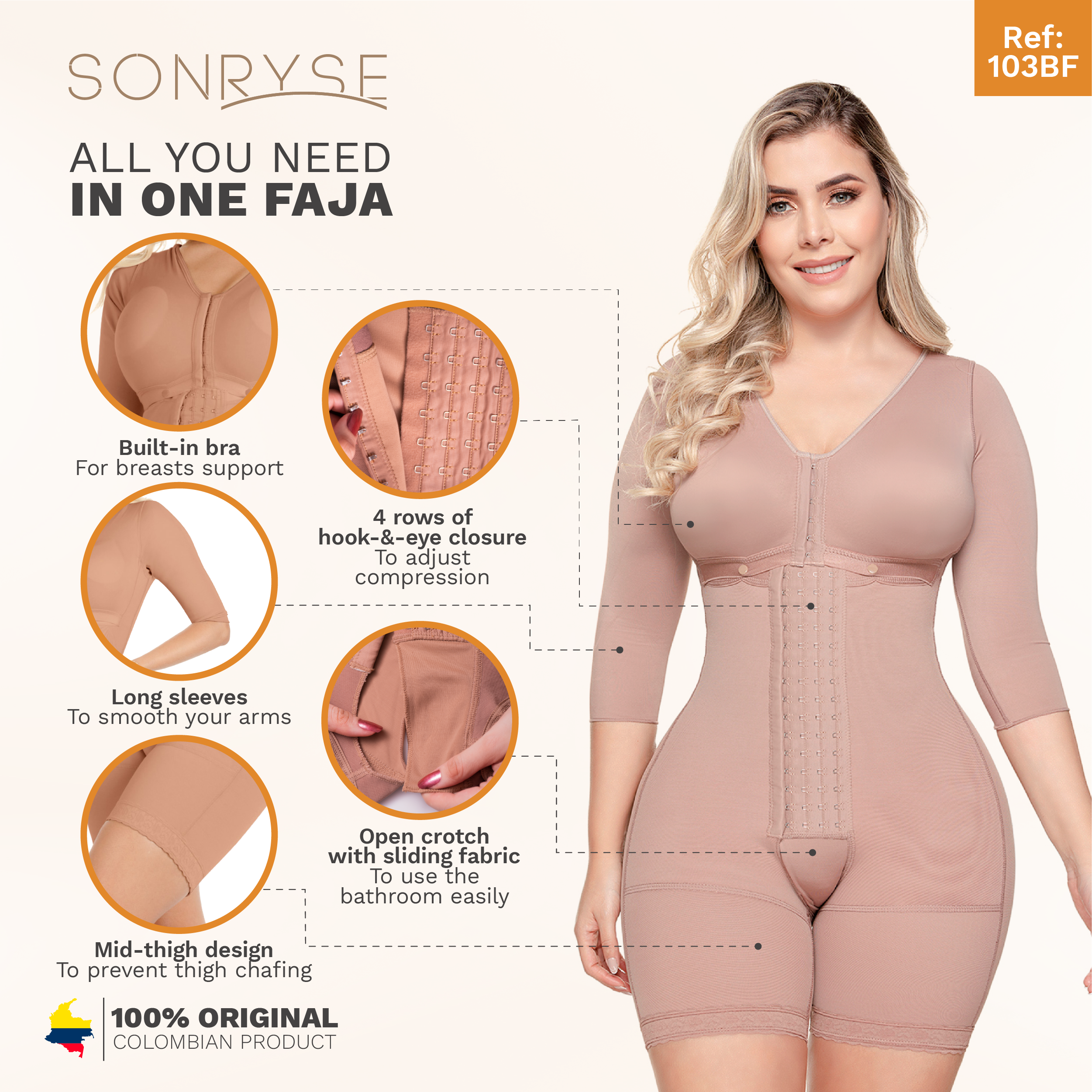 Shapewear | Stage 1 | Post Surgery | Built-In Bra