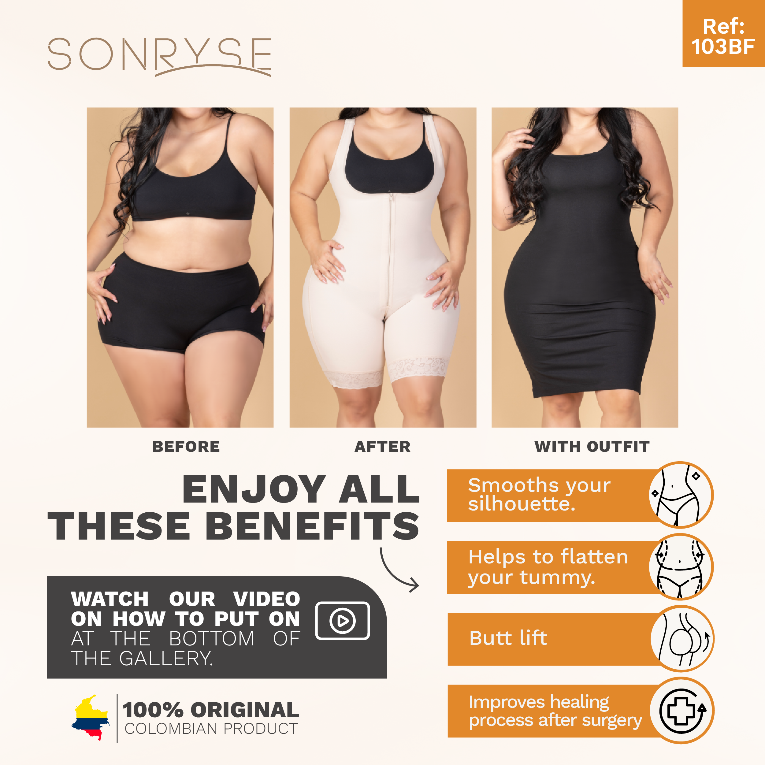 Shapewear | Stage 1 | Post Surgery | Built-In Bra