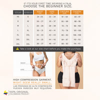 Compresión Media Medio-Muslo Body Shaper Fajas Sonryse 211BF