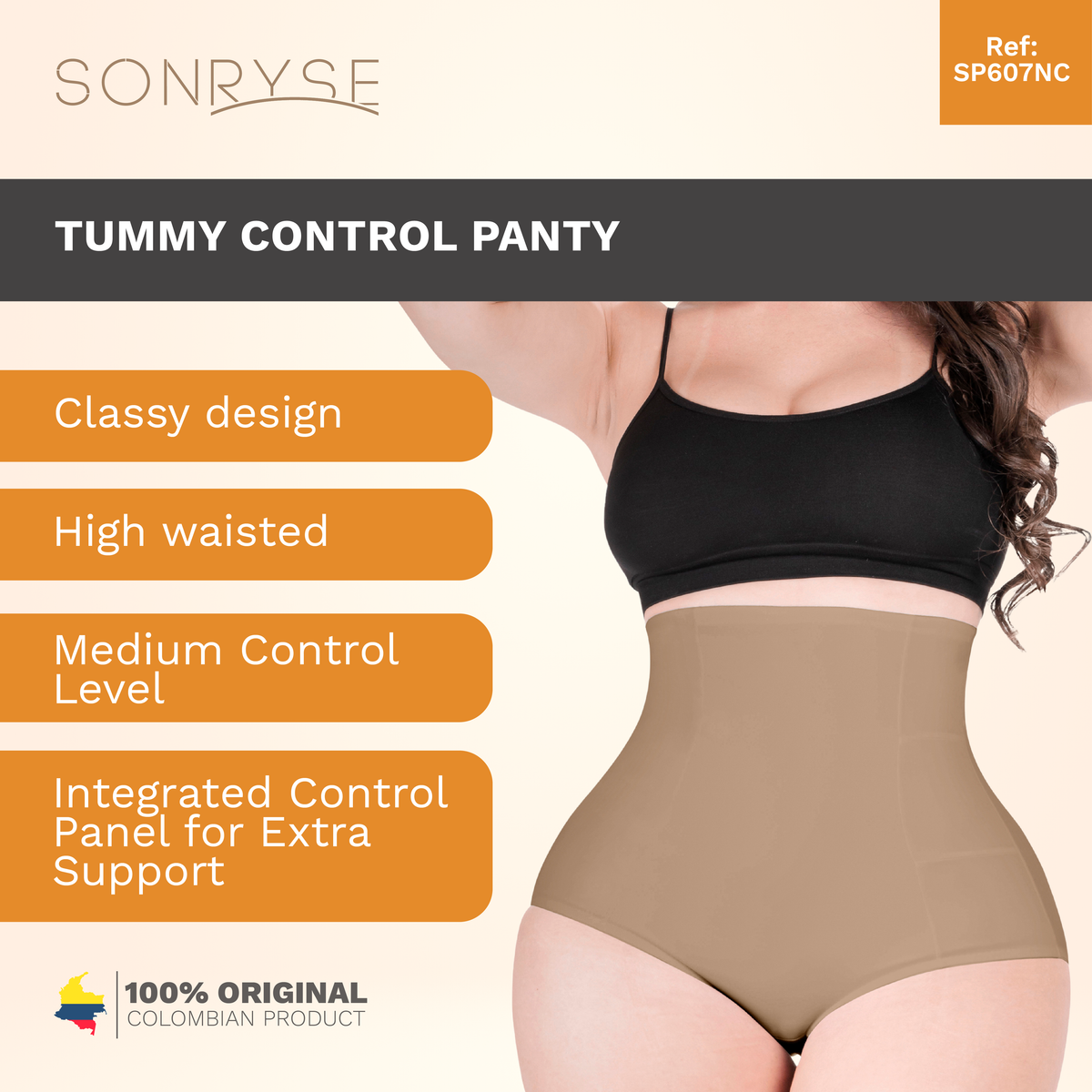Sonryse SP620NC 2PACK Tummy Control Panties Shapewear Mid Rise
