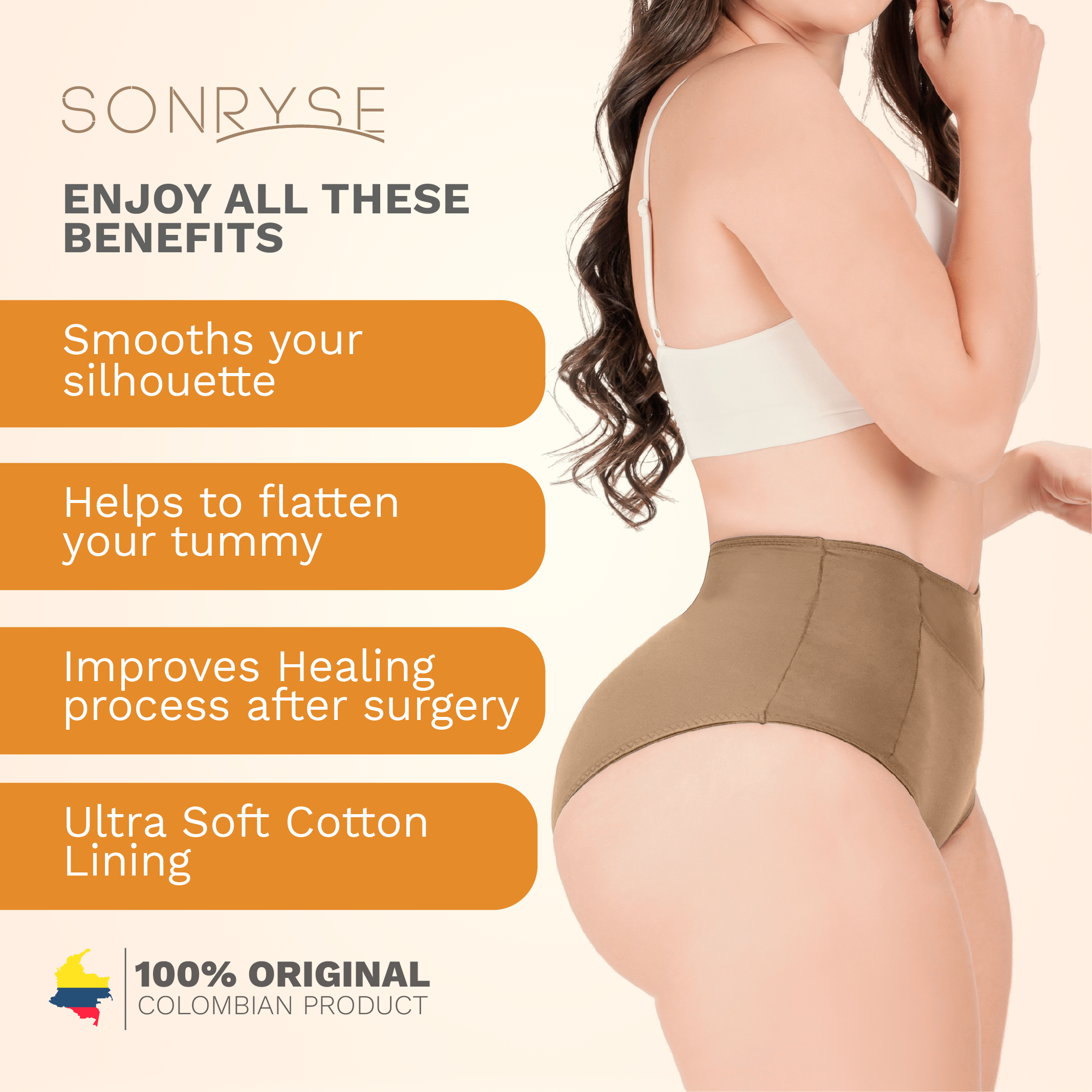 Sonryse SP620NC 2PACK Tummy Control Panties Shapewear Mid Rise