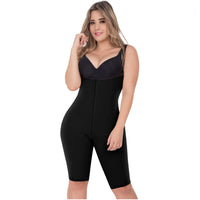 Open Bust Tummy Control Butt Lifter Knee Length Bodysuit UpLady 6172