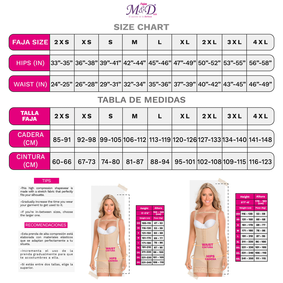 Fajas MYD 0048 Extra Short Slimming Body Shaper for Women / Powernet - Pal Negocio